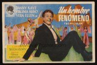 8g996 WONDER MAN Spanish herald '45 different image of wacky Danny Kaye in tuxedo!