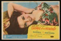 8g999 YOUNG WIDOW Spanish herald '48 different close up of sexy smiling brunette Jane Russell!