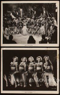 8g215 SONG OF THE ISLANDS 4 11x14.25 stills '42 sexy Betty Grable, Victor Mature & tropical girls!