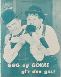 8g353 GOG OG GOKKE GI'R DEN GAS! Danish program 1950s 30s Laurel & Hardy multi-bill showing!