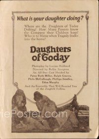 8g642 DAUGHTERS OF TODAY herald '23 sexy high school girl led into a life of shame!