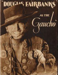 8g651 GAUCHO herald '27 cool images of suave outlaw Douglas Fairbanks!