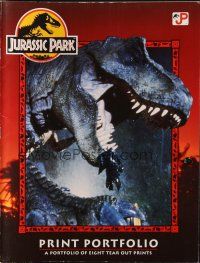 8g255 JURASSIC PARK portfolio '93 Steven Spielberg, cool dino images!