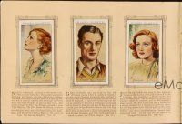 8g273 PLAYER'S CIGARETTES ALBUM OF FILM STARS English cigarette card album '30s collect 'em all!
