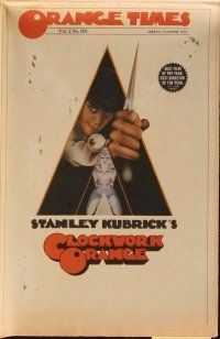8g551 CLOCKWORK ORANGE promo brochure '72 Stanley Kubrick classic, Malcolm McDowell!