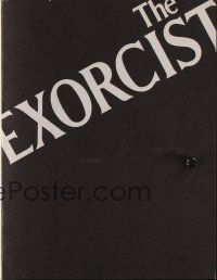 8g559 EXORCIST screening program '74 William Friedkin, Max Von Sydow, Blatty horror classic!