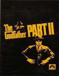 8g565 GODFATHER PART II promo brochure '74 Al Pacino in Francis Ford Coppola classic crime sequel!