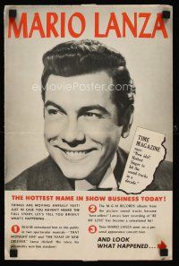 8g566 GREAT CARUSO promo brochure '51 singer Mario Lanza with pretty Ann Blyth!