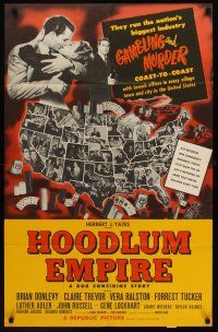8g569 HOODLUM EMPIRE promo brochure '52 Brian Donlevy, Claire Trevor, nation's racket exposed!