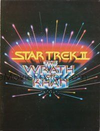 8g586 STAR TREK II promo brochure '82 The Wrath of Khan, Leonard Nimoy, William Shatner