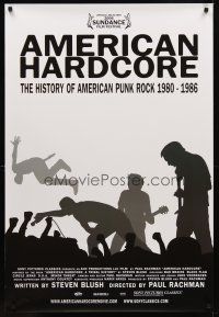 8h032 AMERICAN HARDCORE DS 1sh '06 punk rock, Black Flag, Circle Jerks & Suicidal Tendencies!