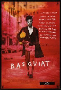 8h053 BASQUIAT 1sh '96 Jeffrey Wright as Jean Michel Basquiat, directed by Julian Schnabel!