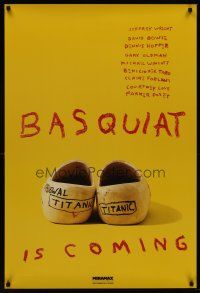 8h054 BASQUIAT teaser 1sh '96 Jeffrey Wright as Jean Michel Basquiat, directed by Julian Schnabel!