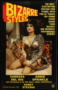 8h090 BIZARRE STYLES video poster R84 Vanessa Del Rio in sexy leopard outfit!