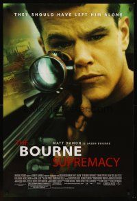 8h105 BOURNE SUPREMACY DS 1sh '04 Matt Damon, They should have left him alone!