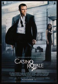 8h130 CASINO ROYALE advance DS 1sh '06 Daniel Craig as James Bond & sexy Eva Green!