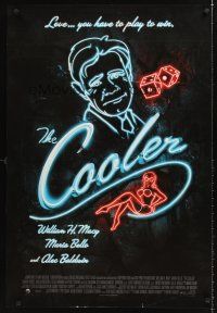 8h153 COOLER int'l DS 1sh '03 Alec Baldwin, William H. Macy, cool neon sign design!