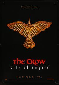 8h161 CROW: CITY OF ANGELS teaser 1sh '96 Tim Pope directed, believe in the power of another!