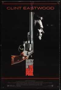 8h183 DEAD POOL 1sh '88 Clint Eastwood as tough cop Dirty Harry, cool smoking gun image!