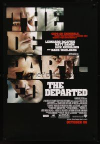 8h185 DEPARTED advance DS 1sh '06 Leonardo DiCaprio, Matt Damon, Martin Scorsese!