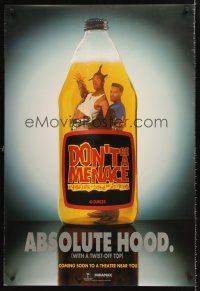 8h203 DON'T BE A MENACE teaser DS 1sh '96 wacky image of Wayans brothers w/huge 40!