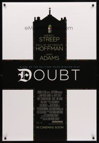 8h205 DOUBT advance DS 1sh '08 Meryl Streep, Philip Seymour Hoffman, Amy Adams!