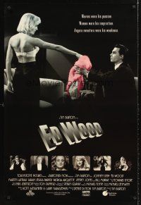 8h217 ED WOOD int'l 1sh '94 Tim Burton, Johnny Depp in the title role, Sarah Jessica Parker!