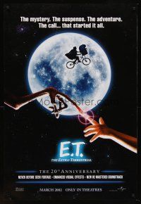 8h213 E.T. THE EXTRA TERRESTRIAL teaser DS 1sh R02 Spielberg, best bike over moon image!