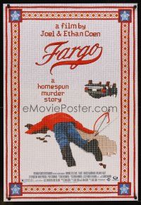 8h238 FARGO 1sh '96 a homespun murder story from the Coen Brothers, great image!