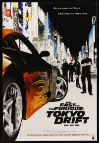 8h240 FAST & THE FURIOUS: TOKYO DRIFT teaser DS 1sh '06 Lucas Black, Zachery Ty Bryan!