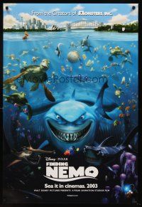 8h248 FINDING NEMO advance DS 1sh '03 great image of Disney & Pixar animated fish!