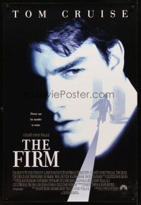 8h249 FIRM int'l DS 1sh '93 image of Tom Cruise on the run, Sydney Pollack directed, lawyers!