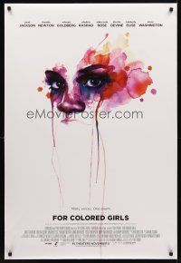 8h255 FOR COLORED GIRLS advance DS 1sh '10 Janet Jackson, Thandie Newton, cool artwork!
