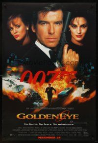 8h279 GOLDENEYE advance DS Aust 1sh '95 Pierce Brosnan as secret agent James Bond 007!