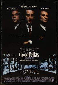 8h287 GOODFELLAS DS 1sh '90 Robert De Niro, Joe Pesci, Ray Liotta, Martin Scorsese classic!