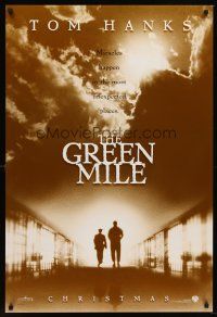 8h294 GREEN MILE teaser DS 1sh '99 Tom Hanks, Michael Clarke Duncan, Stephen King prison fantasy!