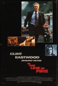 8h353 IN THE LINE OF FIRE int'l DS 1sh '93 Clint Eastwood as Secret Service bodyguard!
