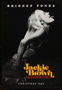 8h380 JACKIE BROWN teaser 1sh '97 Quentin Tarantino, sexy image of Bridget Fonda!