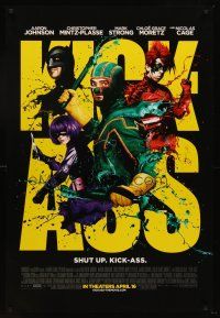 8h393 KICK-ASS advance DS 1sh '10 superheros, Chloe Grace Moretz, Nicholas Cage!