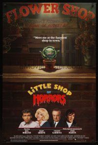 8h434 LITTLE SHOP OF HORRORS 1sh '86 he's a mean green muther from outer space & he's bad!