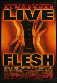 8h435 LIVE FLESH DS 1sh '97 Pedro Almodovar, Carne Tremula, sexiest close up image!