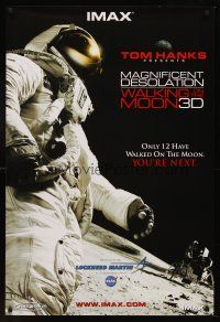 8h445 MAGNIFICENT DESOLATION: WALKING ON THE MOON 3D IMAX DS 1sh '05 wonderful image of astronaut!