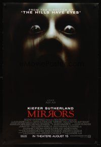8h471 MIRRORS style A advance DS 1sh '08 Kiefer Sutherland, Amy Smart, creepy image!
