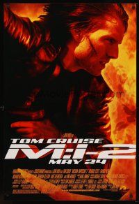 8h474 MISSION IMPOSSIBLE 2 advance DS 1sh '00 Tom Cruise in John Woo directed action!