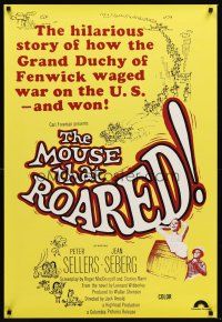 8h487 MOUSE THAT ROARED 1sh R70s Sellers & Seberg take over the country w/an invasion of laughs!
