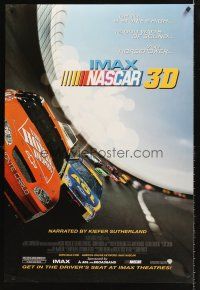 8h500 NASCAR 3D IMAX DS 1sh '04 cool image of NASCAR stock cars racing down speedway!