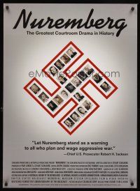 8h508 NUREMBERG 1sh R09 World War II crimes documentary, most historic courtroom drama!