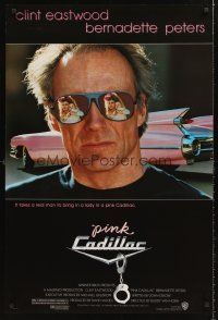 8h540 PINK CADILLAC 1sh '89 Clint Eastwood is a real man wearing really cool shades!