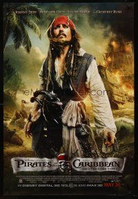 8h546 PIRATES OF THE CARIBBEAN: ON STRANGER TIDES IMAX advance DS 1sh '11 Depp as Captain Jack!