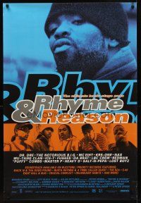8h584 RHYME & REASON 1sh '97 Dr. Dre, Notorious B.I.G., Redman, the ultimate backstage pass!